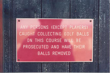 Funny Sign - Ball Removed